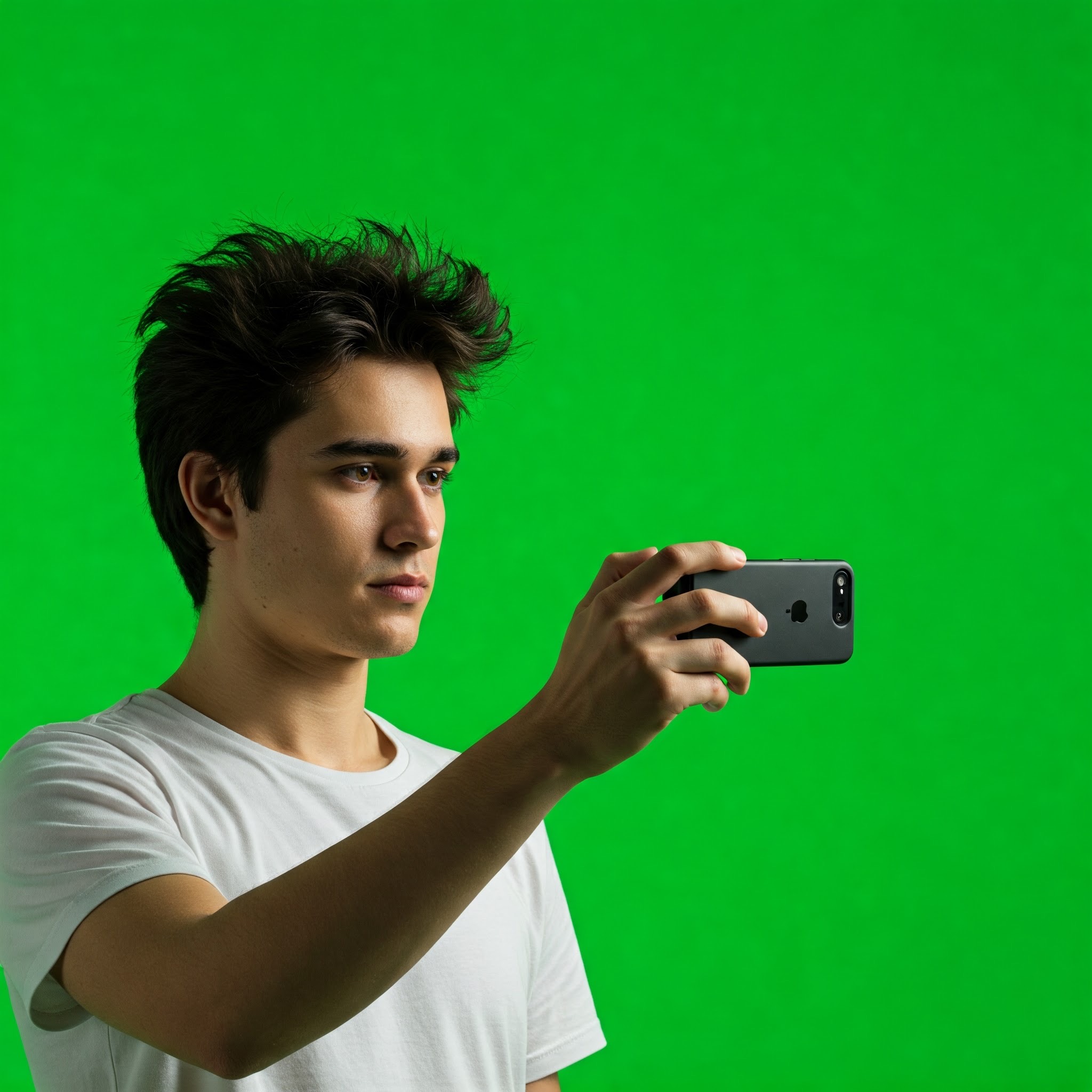 photo of Focused Young Man Using Smartphone